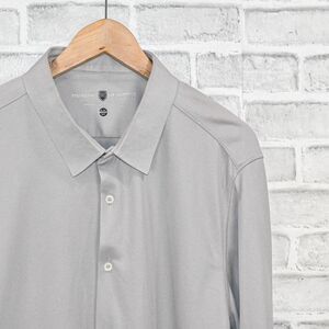 Ministry of Supply Men's Button up Dress shirt in grey classic size 18 - 18.5